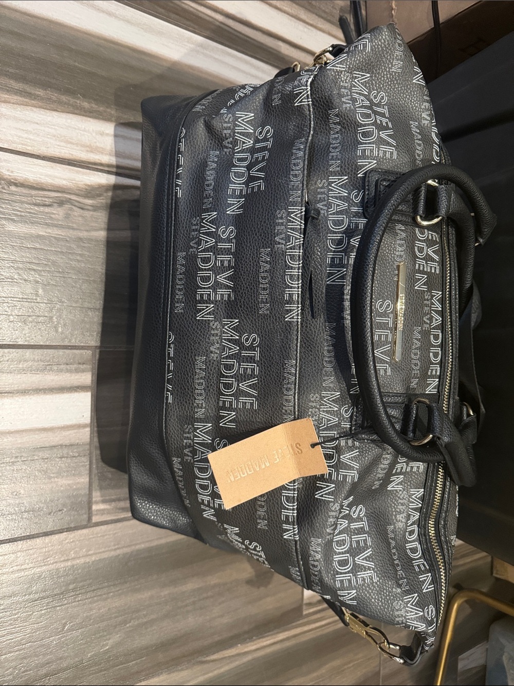 Steve Madden Black  Travel Duffel